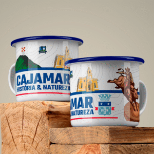 Caneca Esmaltada Cajamar História & Natureza