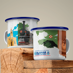 Caneca Esmaltada Cajamar História & Natureza